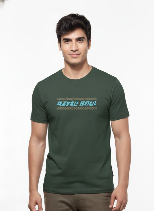 Men’s Outlaws Regular Fit T-Shirt with Tribal Theme Print | 100% Cotton Casual Wear