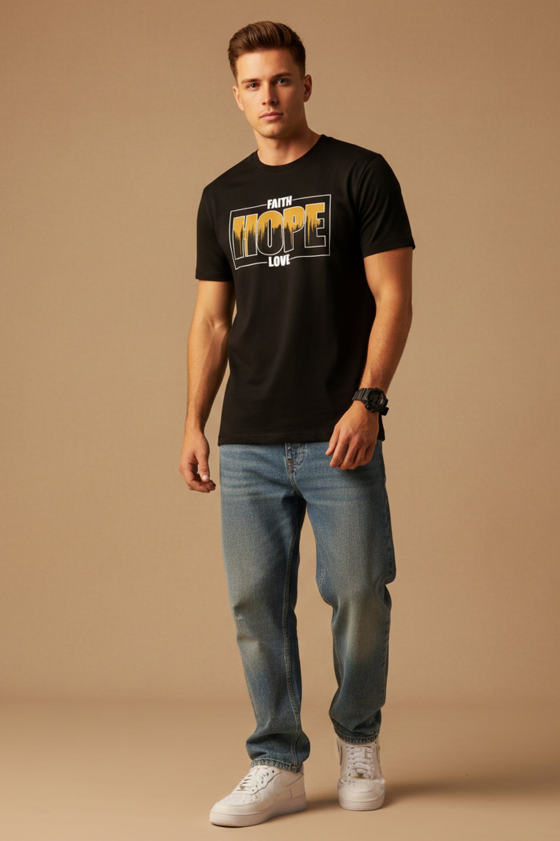 Men’s Outlaws Regular Printed T-Shirt – 100% Cotton Casual Wear