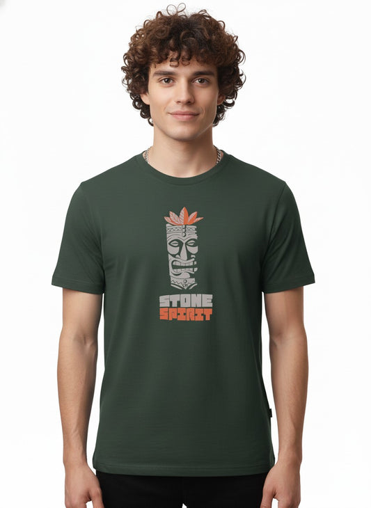 Men’s Outlaws Regular Fit T-Shirt with Tribal Theme Print | 100% Cotton Casual Wear