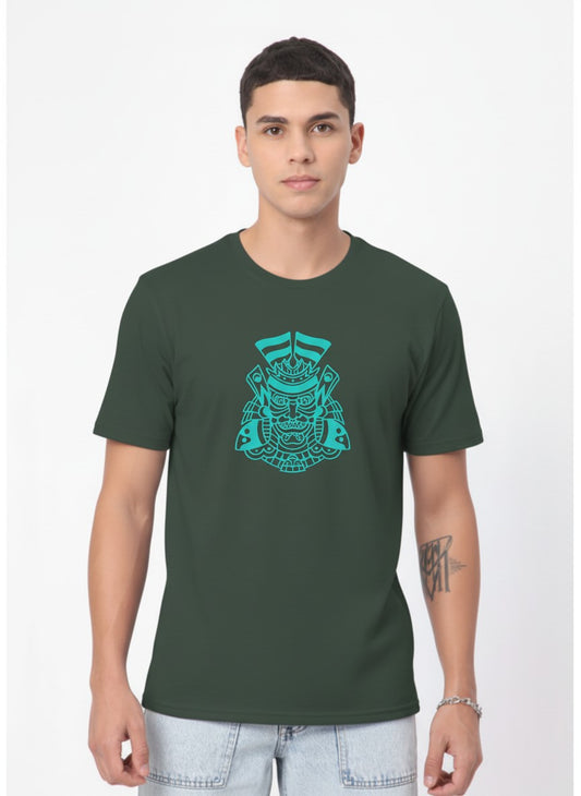 Men’s Outlaws Regular Fit T-Shirt with Tribal Theme Print | 100% Cotton Casual Wear