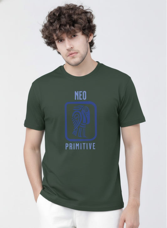 Men’s Outlaws Regular Fit T-Shirt with Tribal Theme Print | 100% Cotton Casual Wear