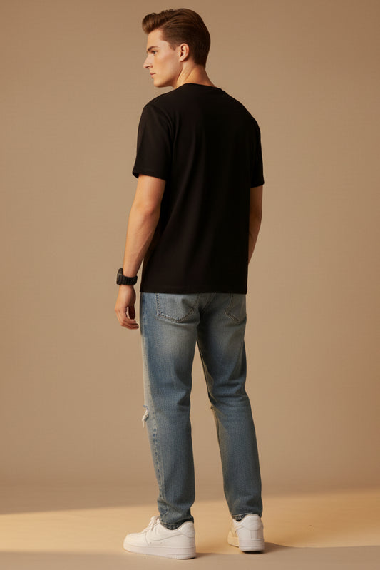 Men’s Outlaws Regular Printed T-Shirt – 100% Cotton Casual Wear