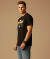 Men’s Outlaws Regular Printed T-Shirt – 100% Cotton Casual Wear
