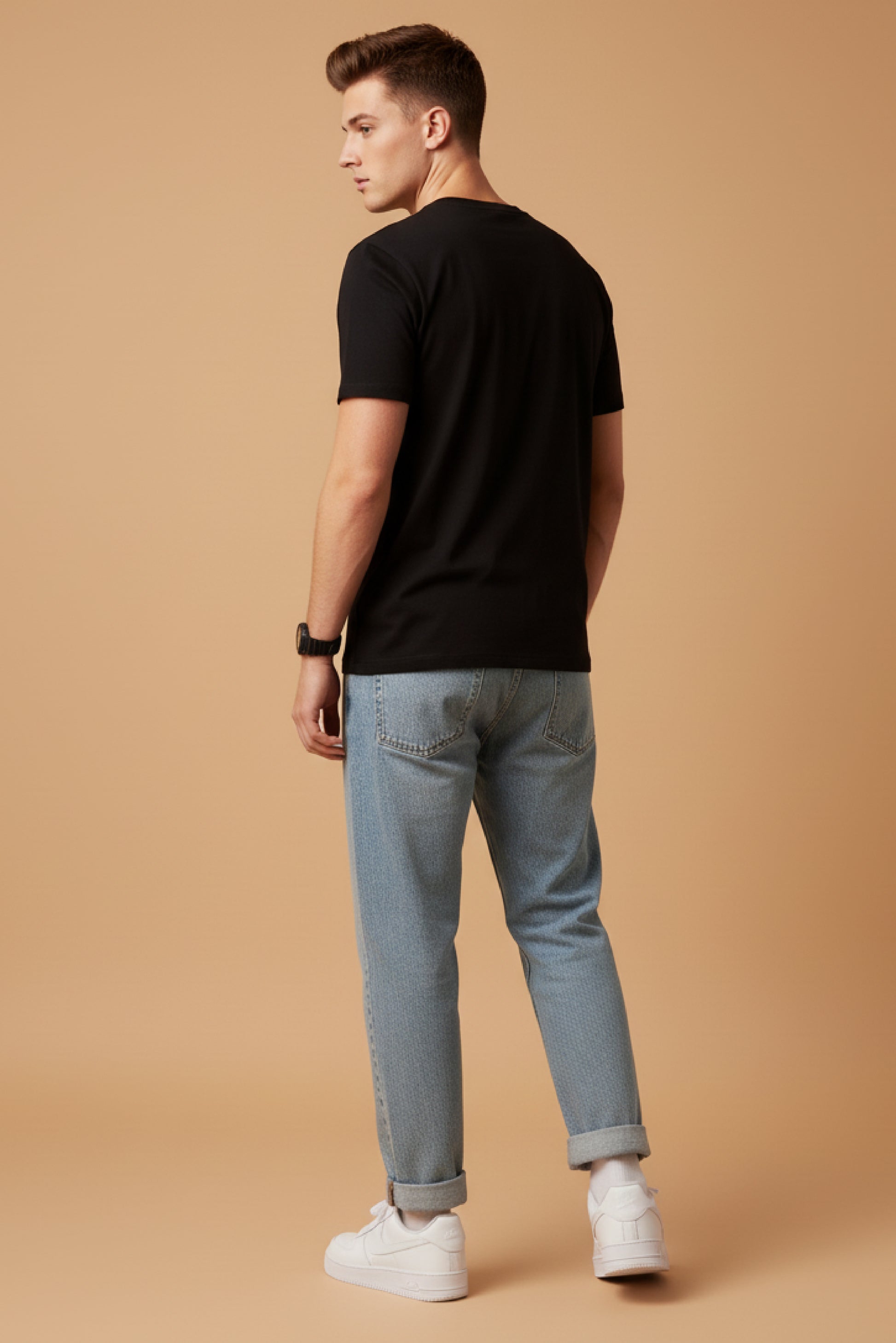 Men’s Outlaws Regular Printed T-Shirt – 100% Cotton Casual Wear