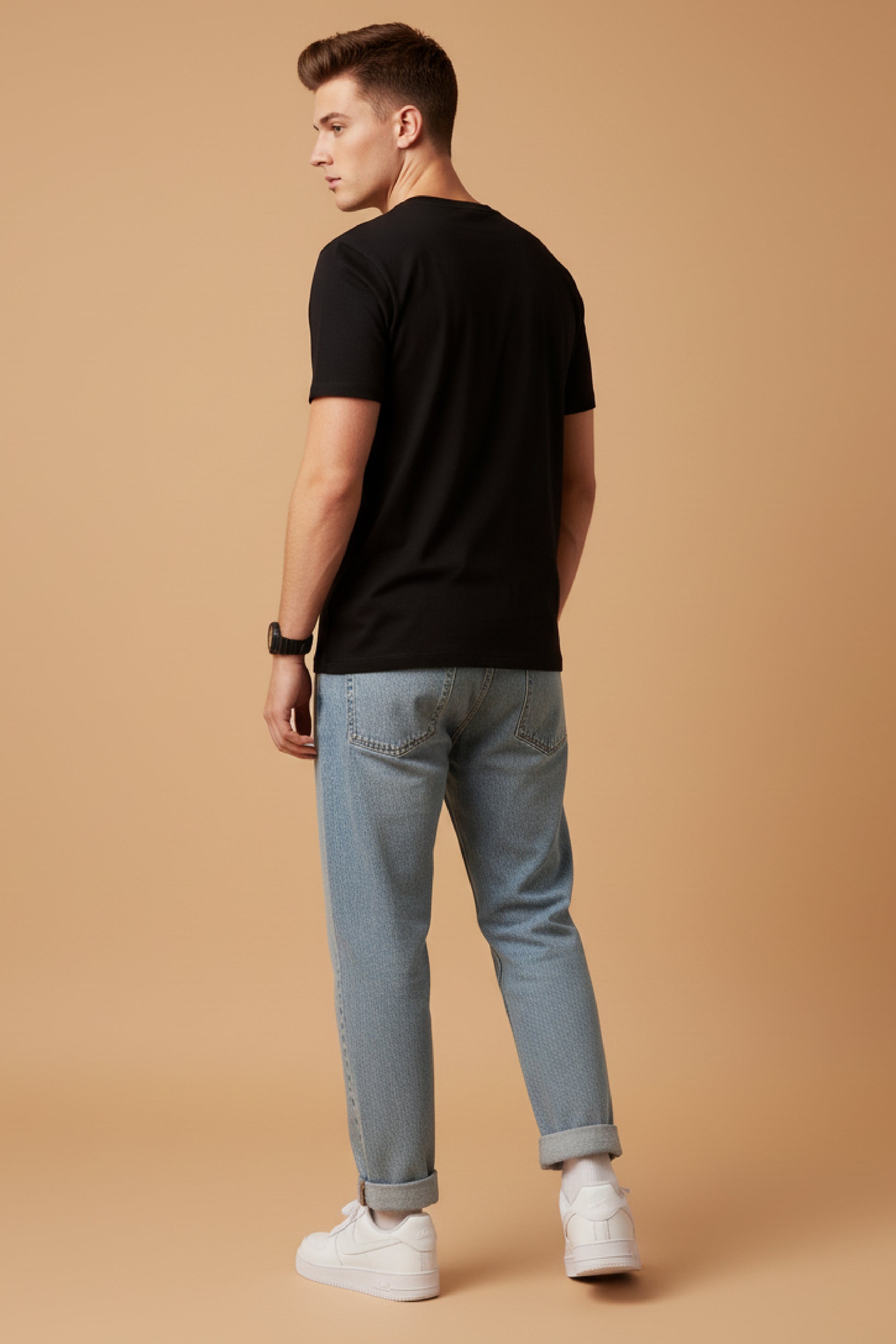 Men’s Outlaws Regular Printed T-Shirt – 100% Cotton Casual Wear