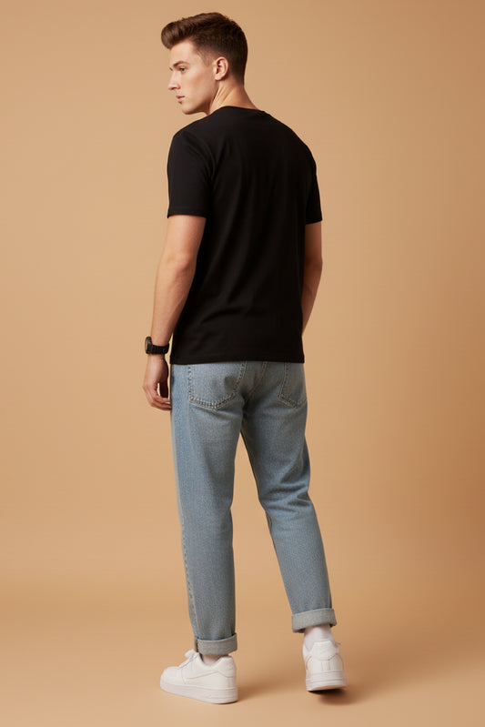 Men’s Outlaws Regular Printed T-Shirt – 100% Cotton Casual Wear