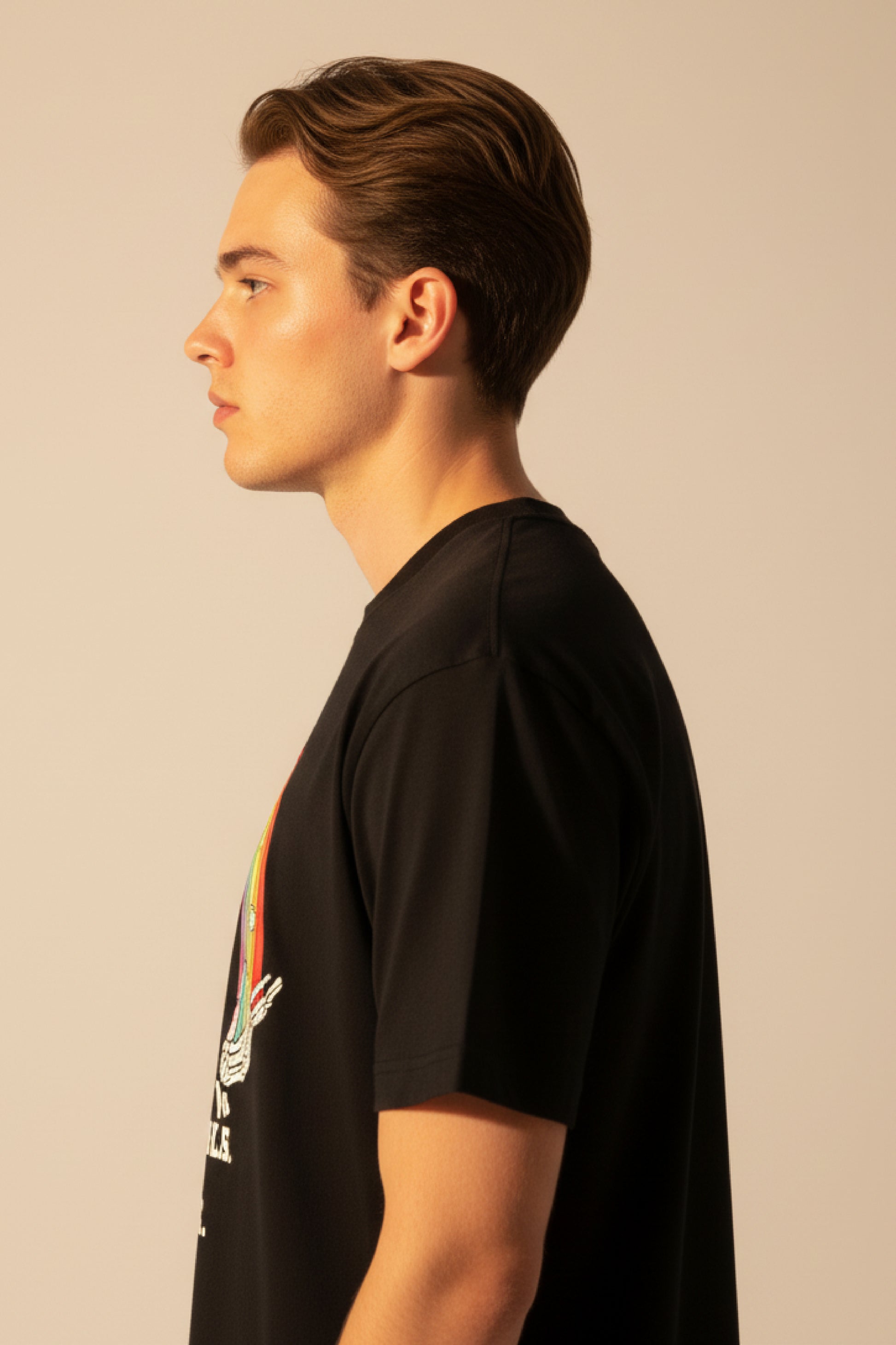 Men’s Outlaws Regular Printed T-Shirt – 100% Cotton Casual Wear