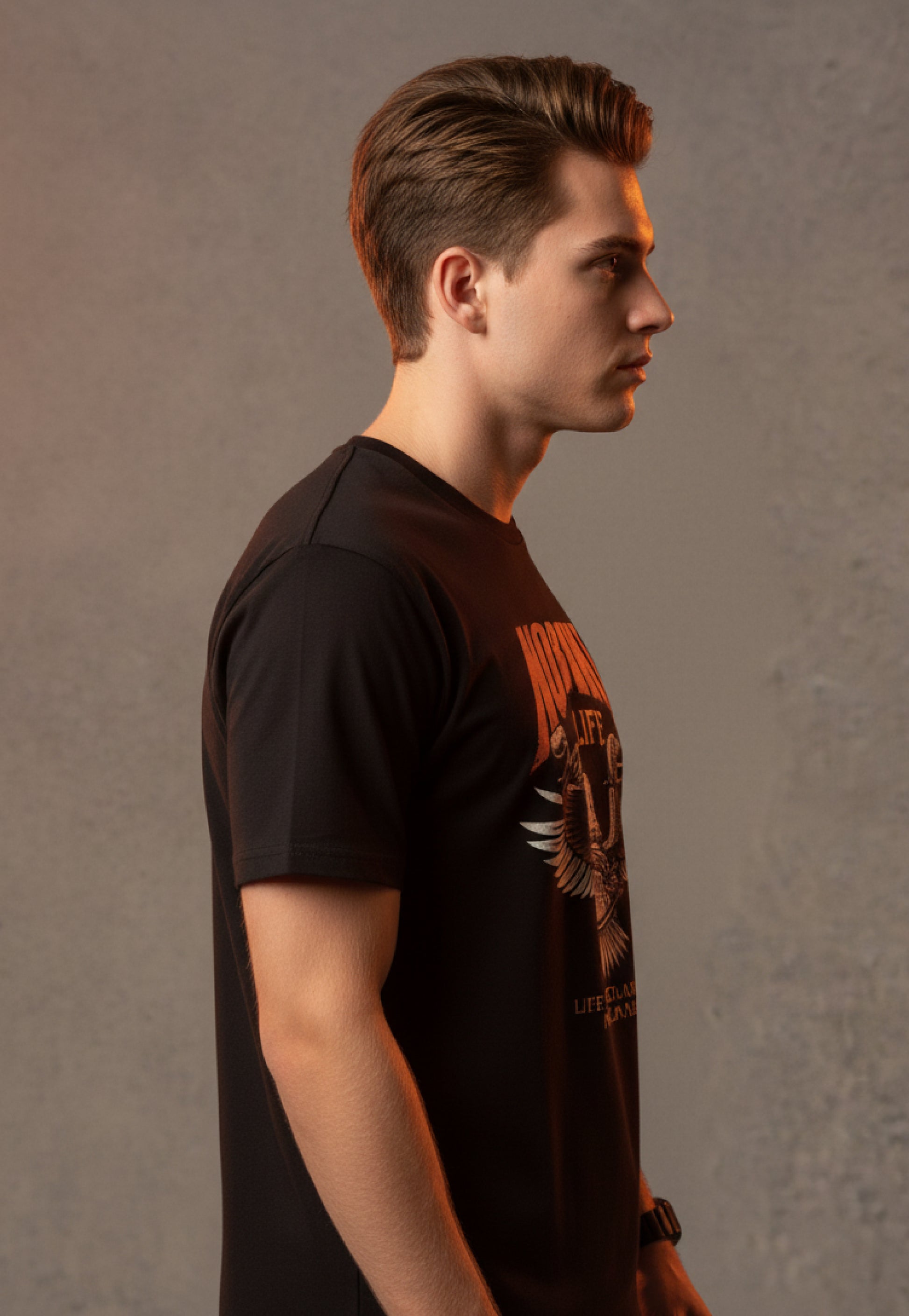 Men’s Outlaws Regular Printed T-Shirt – 100% Cotton Casual Wear