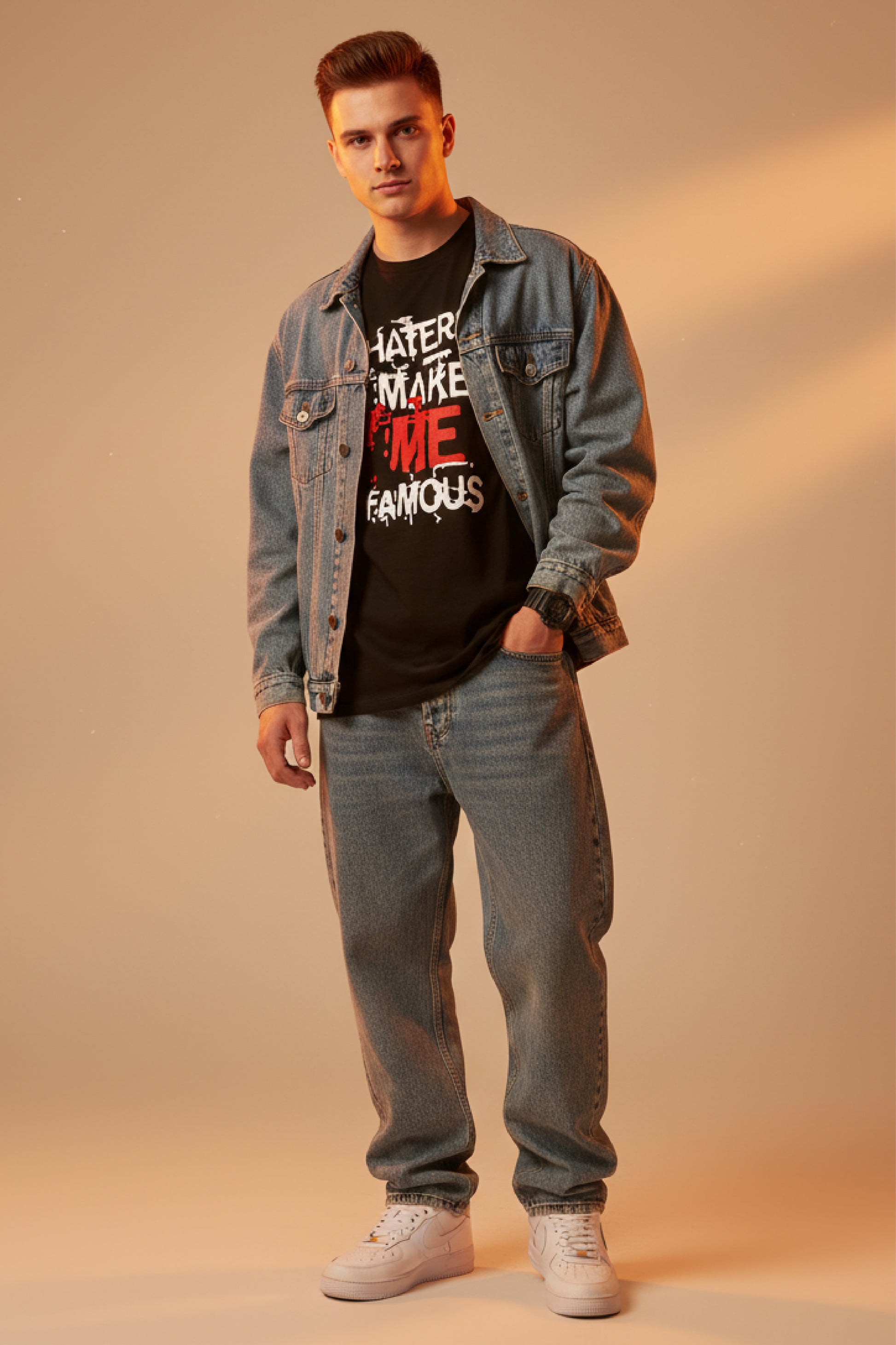 Men’s Outlaws Regular Printed T-Shirt – 100% Cotton Casual Wear