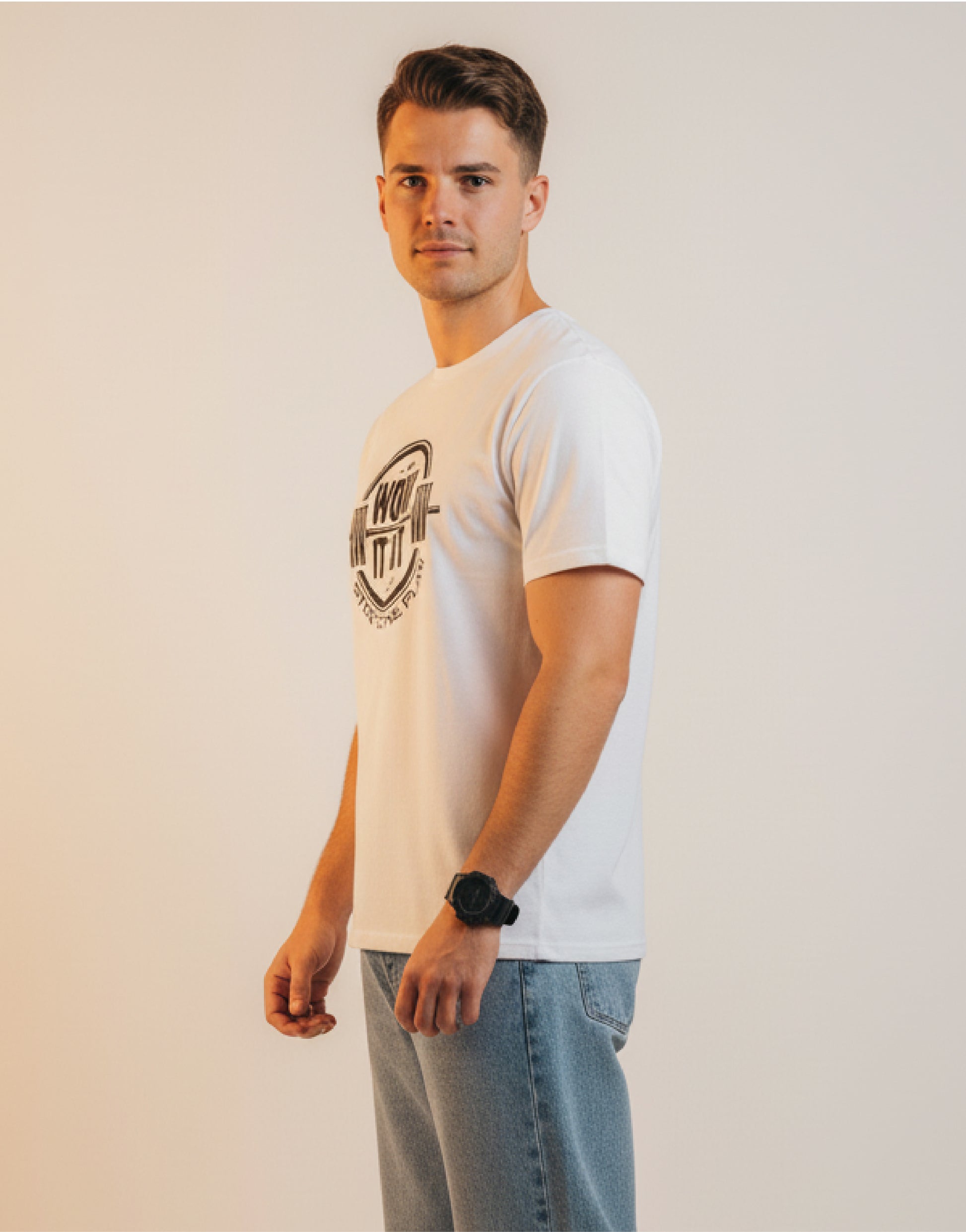 Men’s Outlaws Regular Printed T-Shirt – 100% Cotton Casual Wear