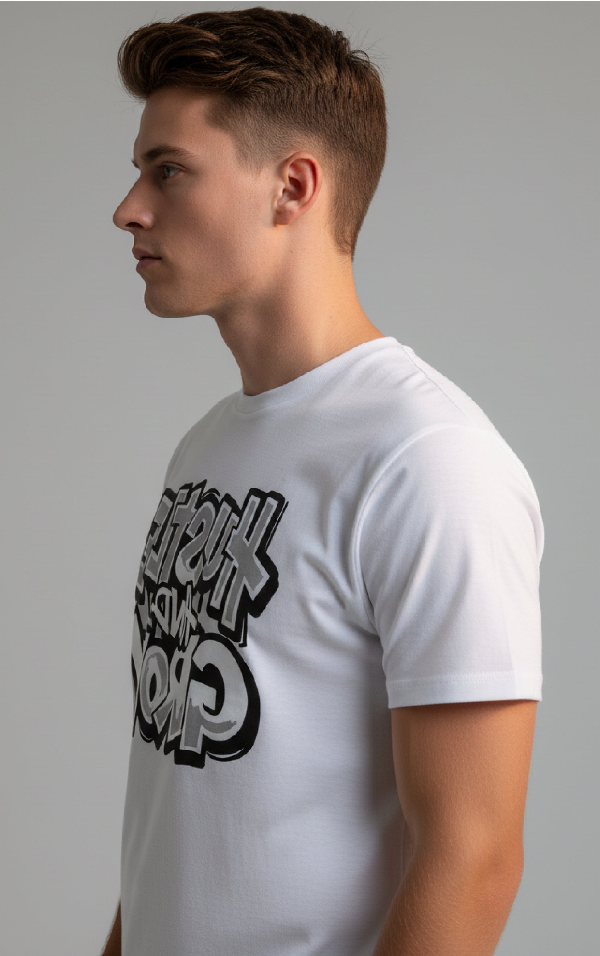 Men’s Outlaws Regular Printed T-Shirt – 100% Cotton Casual Wear