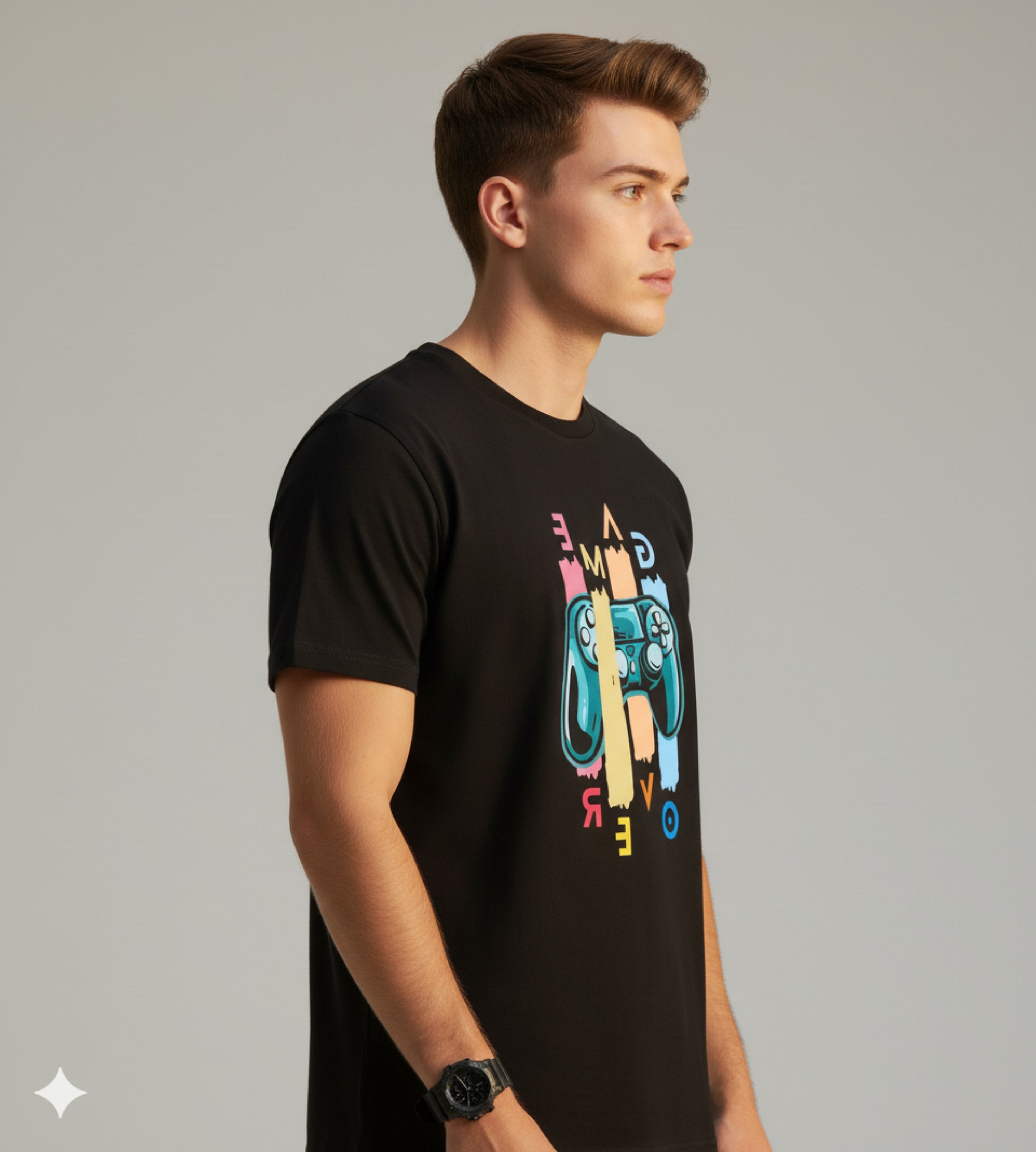 Men’s Outlaws Regular Printed T-Shirt – 100% Cotton Casual Wear