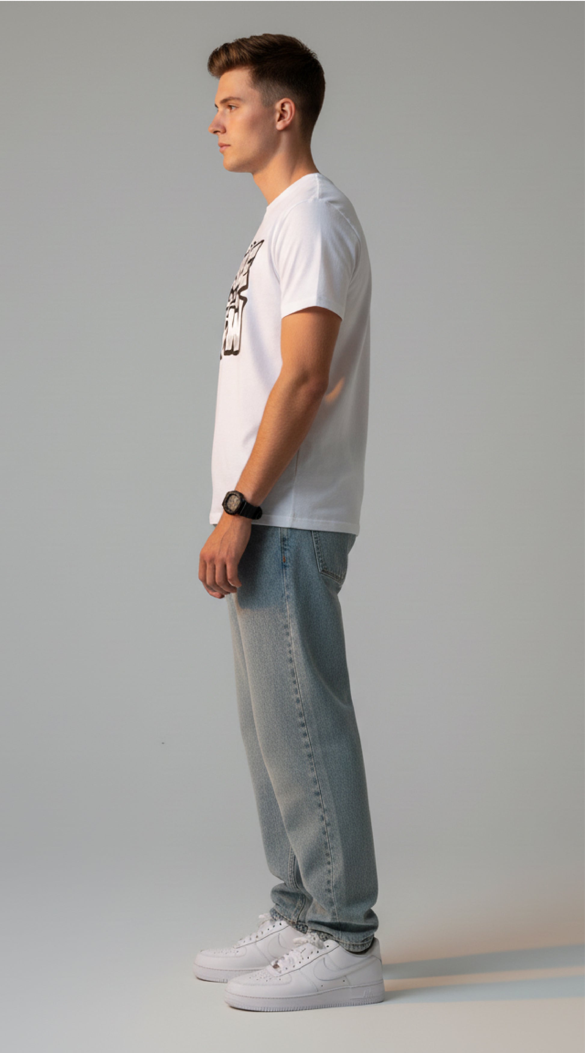 Men’s Outlaws Regular Printed T-Shirt – 100% Cotton Casual Wear