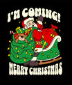 Men’s Outlaws Christmas Printed T-Shirt – 100% Cotton Festive Casual Wear