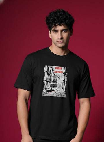 Men’s Outlaws Regular Printed T-Shirt – 100% Cotton Casual Wear