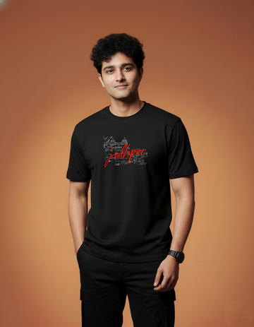 Men’s Outlaws Regular Fit T-Shirt with Jodhpur City Graphic | 100% Cotton Casual Wear