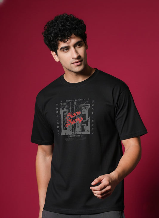 Men’s Outlaws Regular Printed T-Shirt – 100% Cotton Casual Wear