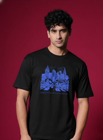 Men’s Outlaws Regular Printed T-Shirt – 100% Cotton Casual Wear