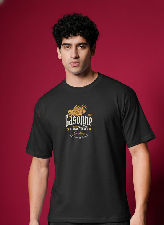 Men’s Outlaws Regular Printed T-Shirt – 100% Cotton Casual Wear