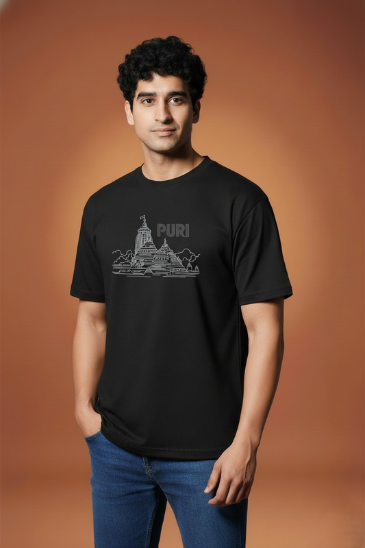 Men’s Outlaws Regular Fit T-Shirt with Puri City Graphic | 100% Cotton Casual Wear