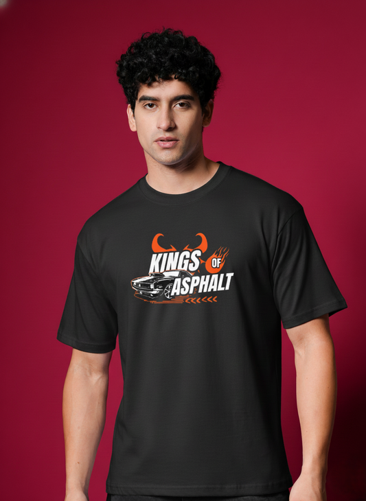 Men’s Outlaws Regular Printed T-Shirt – 100% Cotton Casual Wear