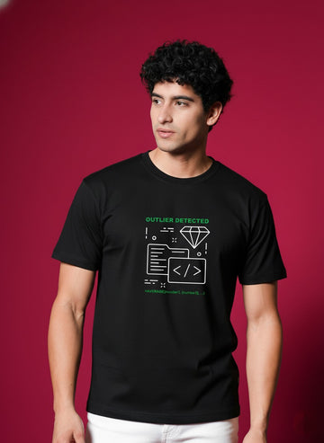 Men’s Outlaws Regular Printed T-Shirt – 100% Cotton Casual Wear