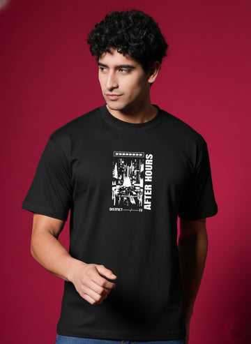 Men’s Outlaws Regular Printed T-Shirt – 100% Cotton Casual Wear