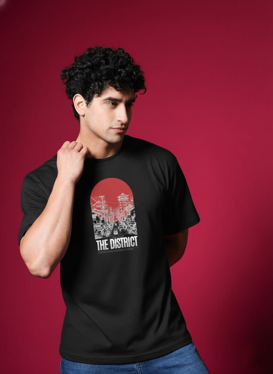 Men’s Outlaws Regular Printed T-Shirt – 100% Cotton Casual Wear