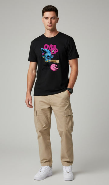 Men’s Outlaws Regular Printed T-Shirt – 100% Cotton Casual Wear