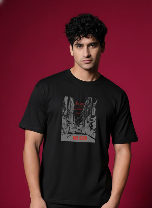 Men’s Outlaws Regular Printed T-Shirt – 100% Cotton Casual Wear