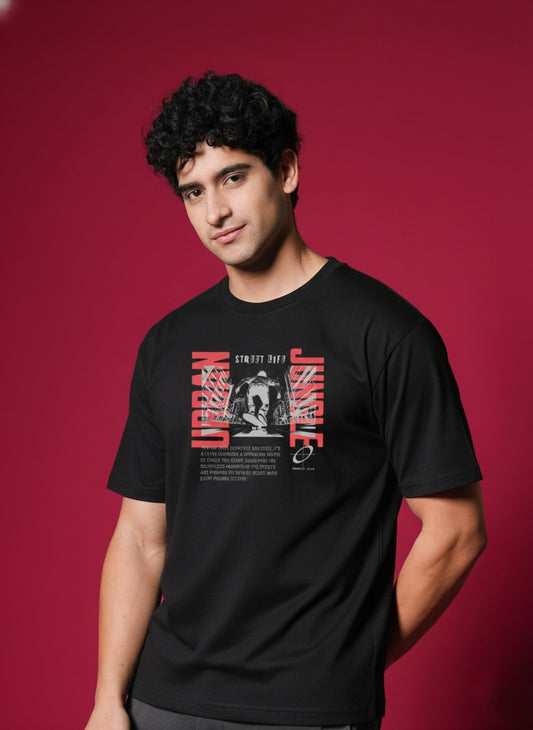 Men’s Outlaws Regular Printed T-Shirt – 100% Cotton Casual Wear