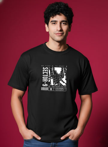 Men’s Outlaws Regular Printed T-Shirt – 100% Cotton Casual Wear