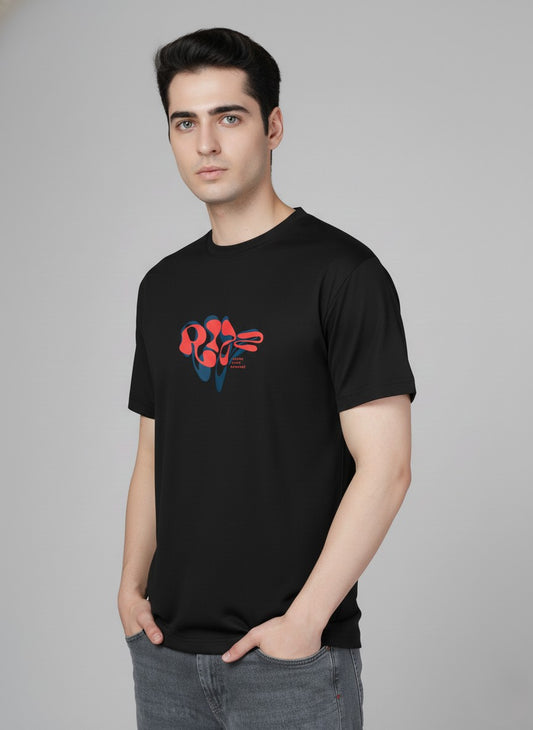 Men’s Outlaws Regular Printed T-Shirt – 100% Cotton Casual Wear