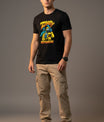 Men’s Outlaws Regular Printed T-Shirt – 100% Cotton Casual Wear