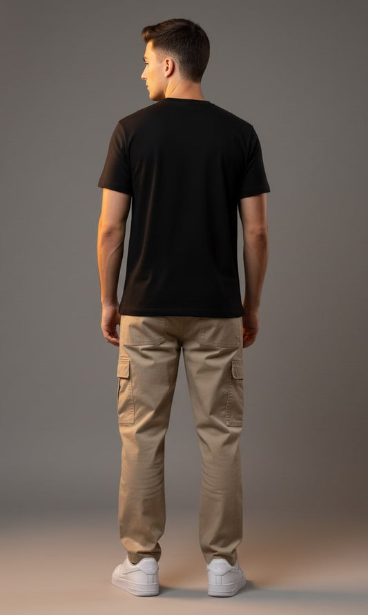 Men’s Outlaws Regular Printed T-Shirt – 100% Cotton Casual Wear