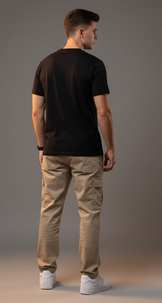 Men’s Outlaws Regular Printed T-Shirt – 100% Cotton Casual Wear