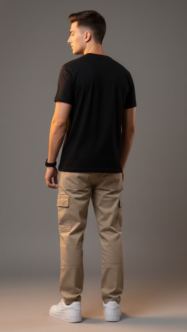 Men’s Outlaws Regular Printed T-Shirt – 100% Cotton Casual Wear