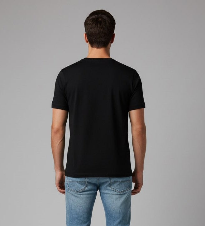 Men’s Outlaws Christmas Printed T-Shirt – 100% Cotton Festive Casual Wear