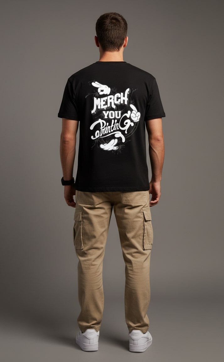 Men’s Outlaws Regular Printed T-Shirt – 100% Cotton Casual Wear