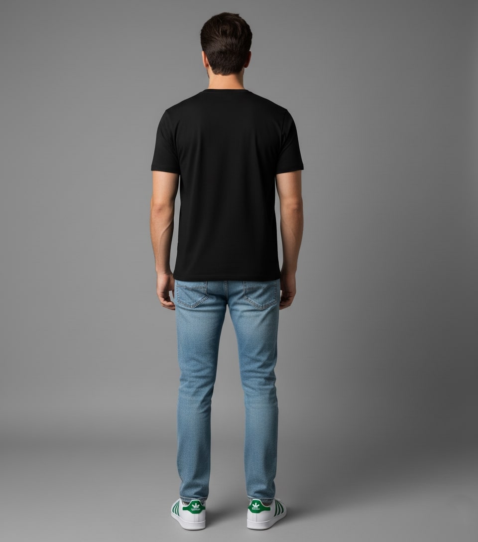 Men’s Outlaws Christmas Printed T-Shirt – 100% Cotton Festive Casual Wear