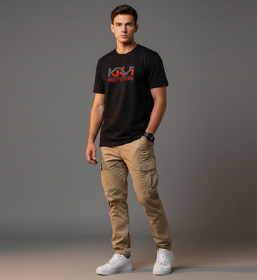 Men’s Outlaws Regular Printed T-Shirt – 100% Cotton Casual Wear