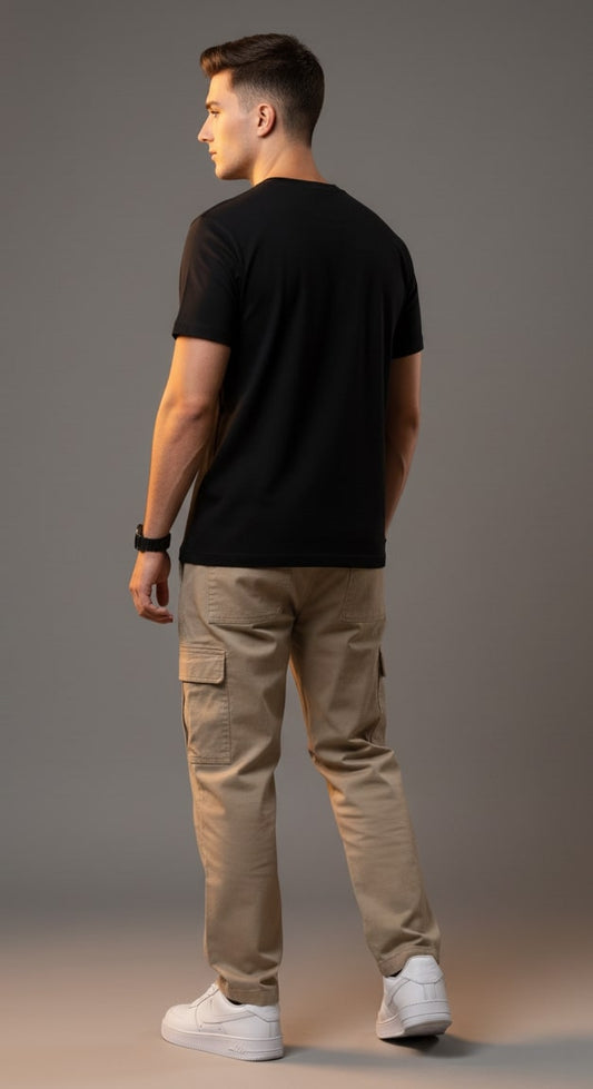 Men’s Outlaws Regular Printed T-Shirt – 100% Cotton Casual Wear