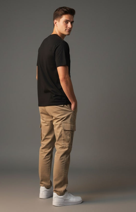 Men’s Outlaws Regular Printed T-Shirt – 100% Cotton Casual Wear