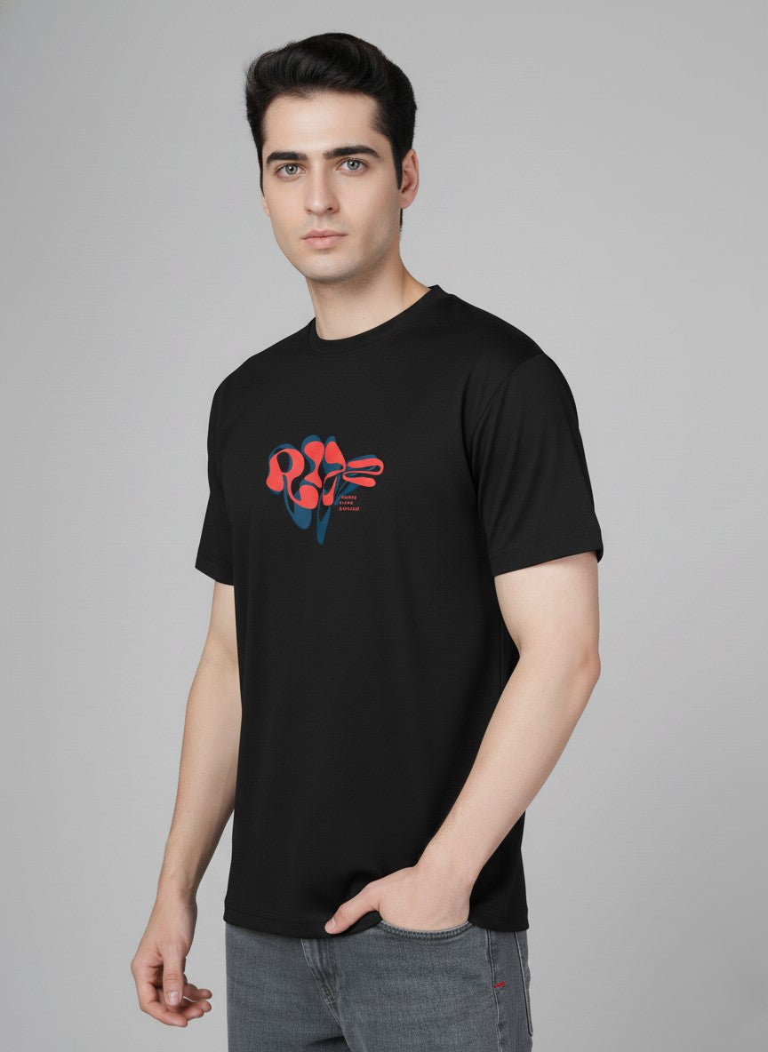 Men’s Outlaws Regular Printed T-Shirt – 100% Cotton Casual Wear