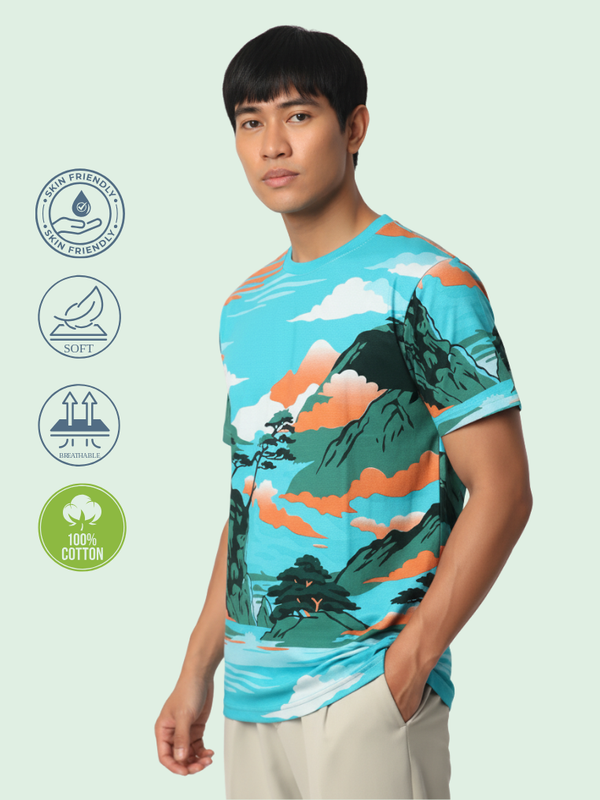 Outlaws Regular AOP Cotton Tee