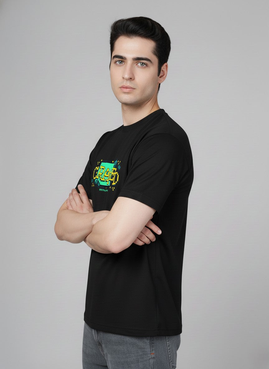 Men’s Outlaws Regular Printed T-Shirt – 100% Cotton Casual Wear