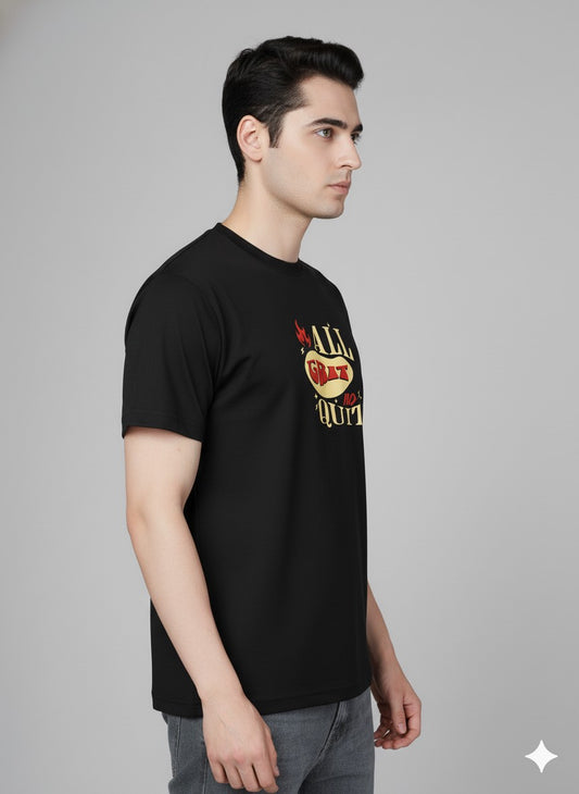 Men’s Outlaws Regular Printed T-Shirt – 100% Cotton Casual Wear