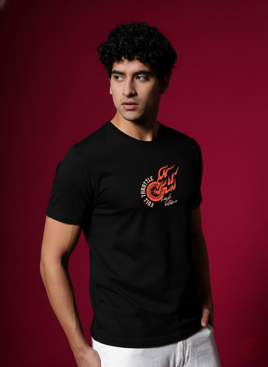 Men’s Outlaws Regular Printed T-Shirt – 100% Cotton Casual Wear