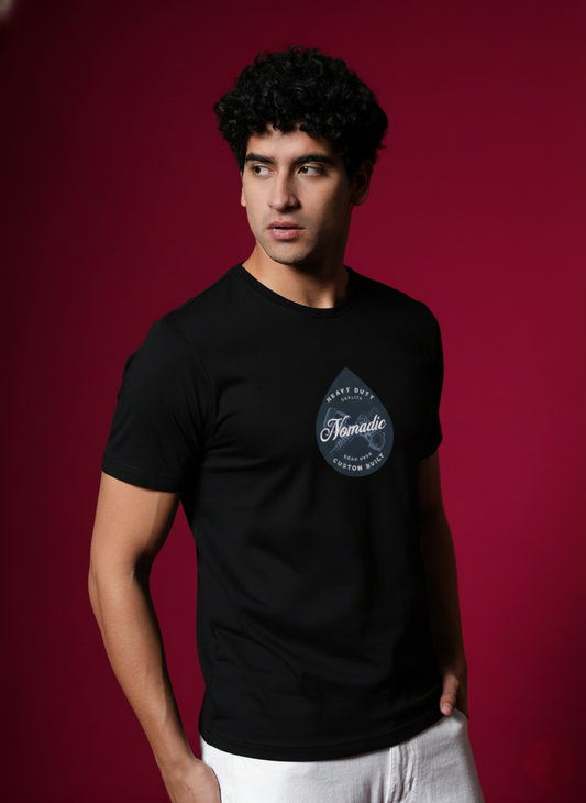 Men’s Outlaws Regular Printed T-Shirt – 100% Cotton Casual Wear