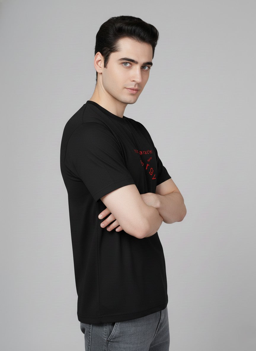 Men’s Outlaws Regular Printed T-Shirt – 100% Cotton Casual Wear